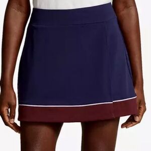 RLX GOLF Interlock Banded Faux-Wrap 15" Skort